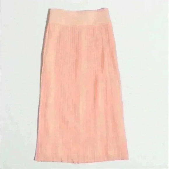 J. Crew Dresses & Skirts - JCrew Pink Pleated Midi Skirt